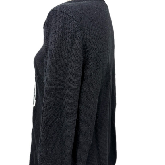Coldwater Creek black moose on the loose sweater size small - Picture 5 of 9